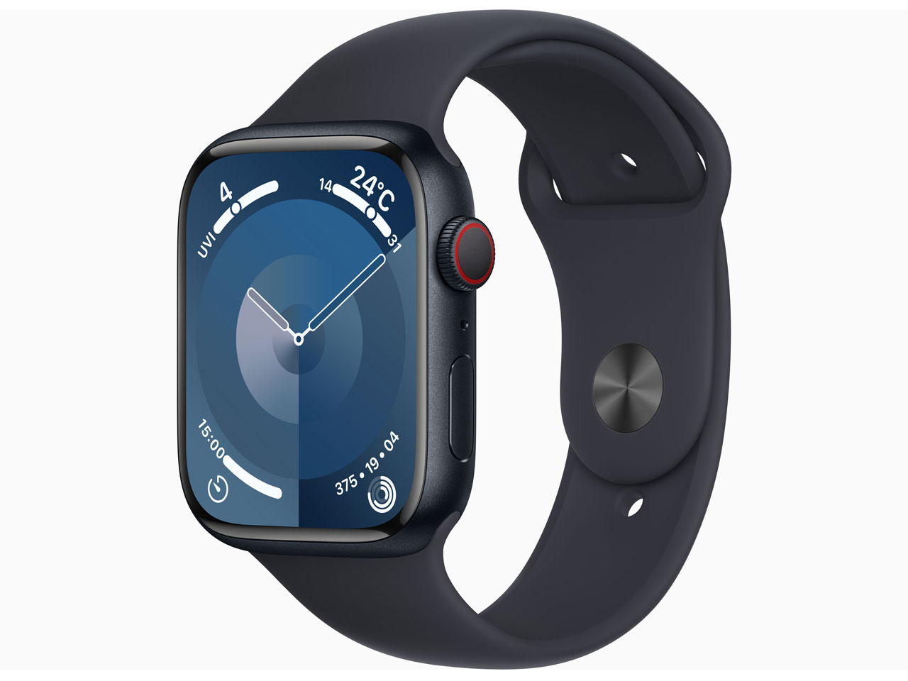 アップルウォッチ スマートウォッチ（売れ筋ランキング） Apple Watch Series 9 GPS+Cellularモデル 45mm MRMD3J/A [ミッドナイトスポーツバンド M/L]