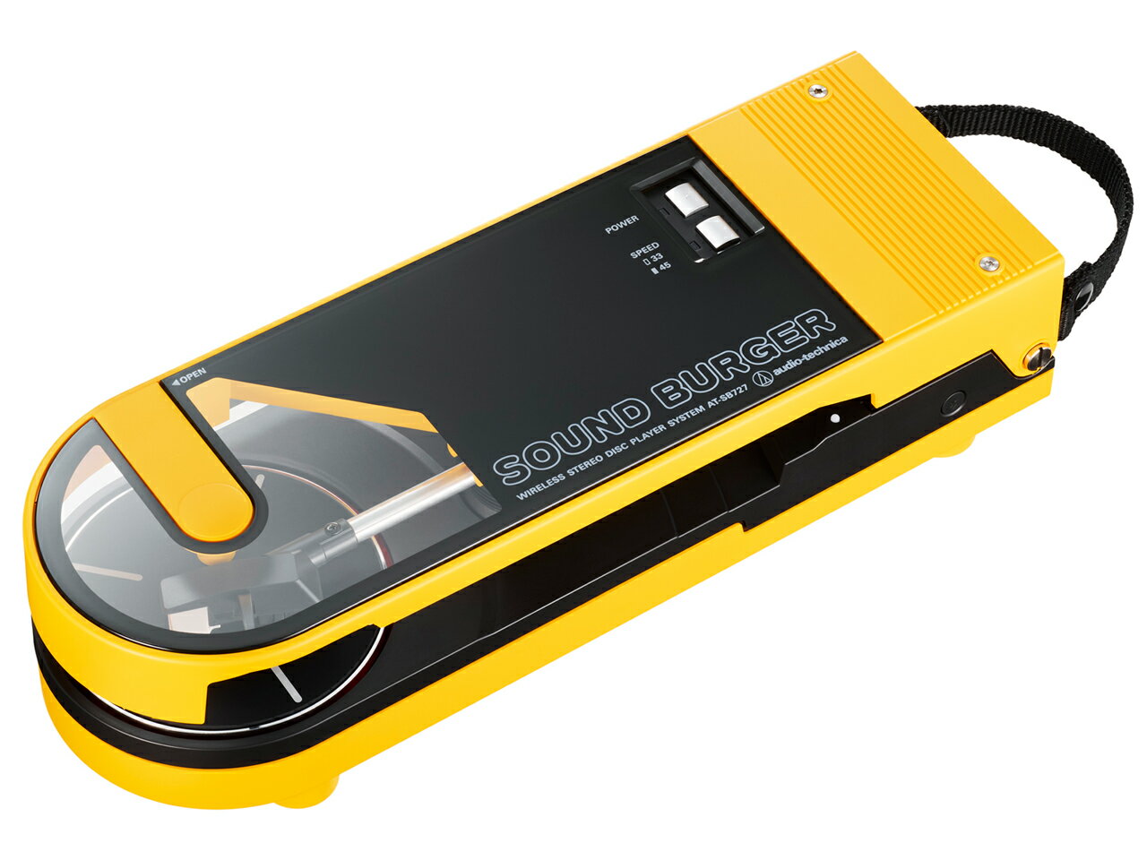 audio-technica(オーディオテクニカ) AT-SB727 YL ワイヤレスレコードプレイヤー サウンドバーガー イエロー