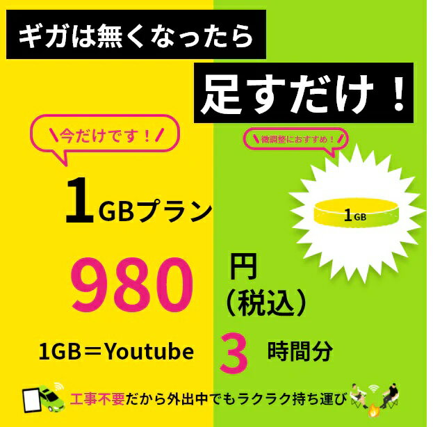 ڥ㡼WiFi 1GB ɲGB365ͭ