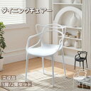 【★新店限定★P5倍!】【完成品】ダイニングチェア 1脚 2脚セット プラスチックチェア デザイナーズチェア スネーキーチェア ホワイト/ブラック