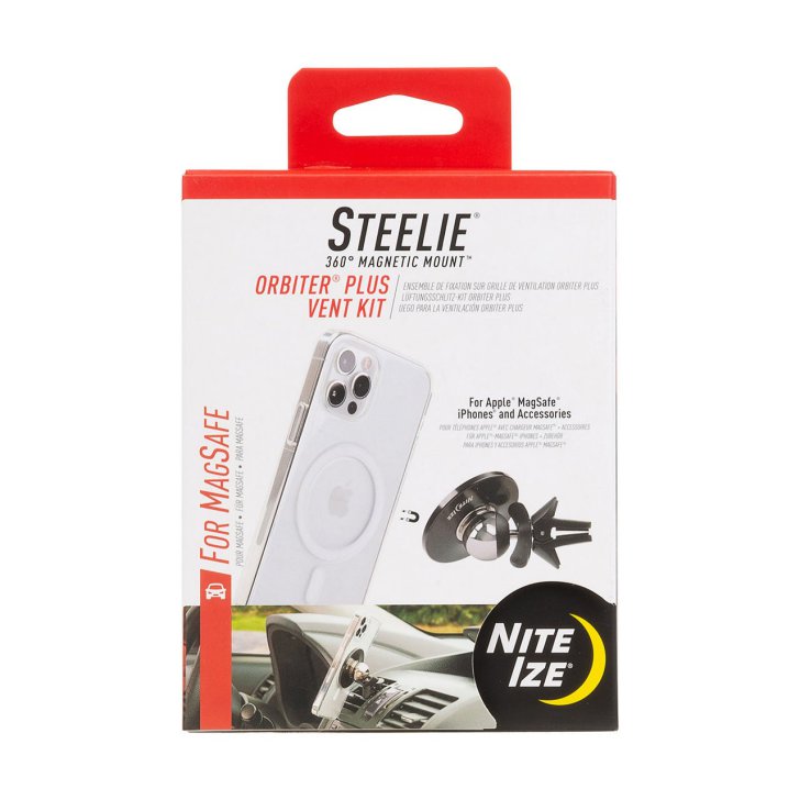 あす楽 ポイント2倍 STEELIE スティーリー オービタープラス ヴェントマウントキット STOMSV2K-01-R8 NITE IZE ナイトアイズ MagSafe 車載 スタンド ホルダー スマートフォン iPhone マグネッ…