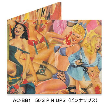 【送料無料（メール便）】【ポイント2倍】50'S PIN UPS（ピンナップス）　AC-BB1 ダイノマイティ・デザイン社【財布 二つ折り 紙財布 サイフ マイティウォレット ダイノマティ Dynomighty 紙 タイベック ウォレット 札入れ mighty wallet】