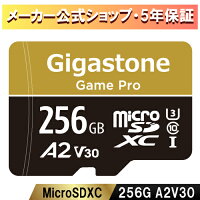 【NintendoSwitch/GoPro動作確認済】【安心のメーカー保証5年】GigastoneマイクロSDカード256GBA2V30UHS-IU3Class10100/60MB/smicroSDカードメモリーカードアクションカメラ4KUltraHD送料無料