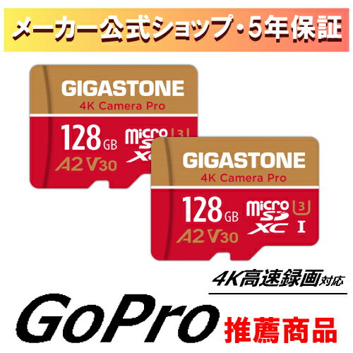 保証5年 Gigastone マイクロSDカード 128