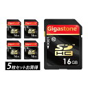 【保証5年】Gigastone SDカード 16GB 5枚セット SDHC メモリーカード クラス10 4K ビデオカメラカメラ sdカード 超高速 一眼レフカメラ デジカメラ sdカード 一眼レフ sdカード デジタルカメラ デジカメ sdカード ギガストーン(2)