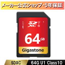 Gigastone SDカード 64GB SDXC メモリーカード UHS-I U1 クラス10 ビデオカメラsdカード 超高速 80MB/s 4K Ultra HD 撮影 デジカメ sdカード 一眼レフカメラ デジタルカメラ 4kビデオカメラ アクションカメラ ギガストーン