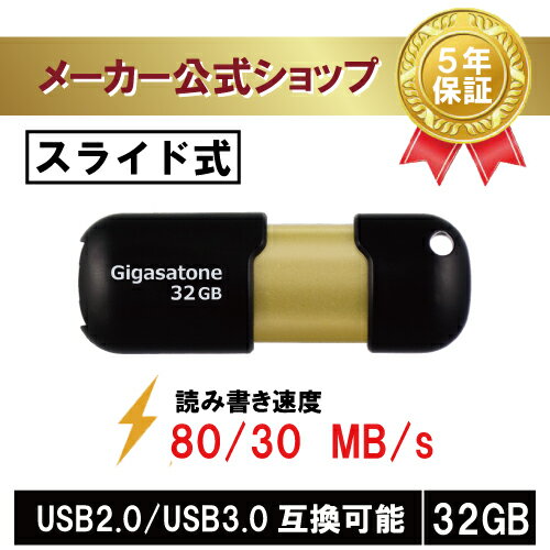 数量限定！安心保証5年 Gigastone USBメ