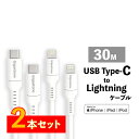 赤字覚悟！数量限定！【安心保証1年】Gigastone USB TypeC to 急速充電 ライトニング ケーブル30cm 2本セット 最大30W PD3.0対応 急速充電 480Mbps 高速データ転送 高耐久 断線しにくい Apple iPhone iPad iPod MacBookAir 送料無料