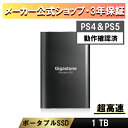 赤字覚悟！【PS4,PS5動作確認済】【保証3年】Gigastone ポータブル SSD 250GB～2TB 外付けSSD コンパクト 超高速SSD 500 MB/s 超軽量設計 3D NAND搭載 USB 3.1 Type A Type C ケーブル2本付き 送料無料