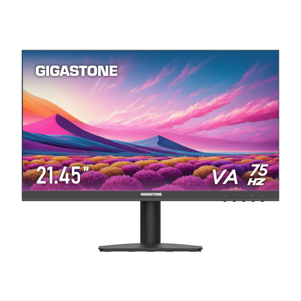 Gigastone ˥ 21.45 ǥץ쥤 PC˥ VESA ˥ Υ󥰥쥢 եHD 75Hz ֥롼饤ȷڸ ѥͥ 178  ܤͥեåե꡼ (PS5ǧѤ/HDMI/VGA/3ǯݾ)