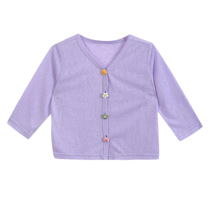 キッズ 日よけ対策 UVカット 無地 ベビー 薄手 カーディガン 女の子 ラッシュガー...