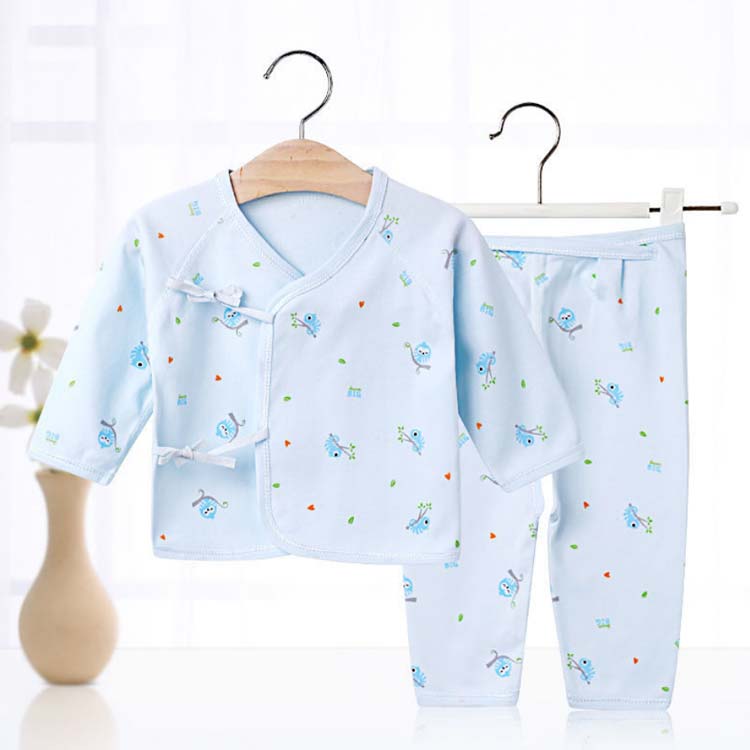 綿100％・送料無料! パジャマ ベビー 赤ちゃん キッズ ルームウェア 子供服 部屋着 子供パジャマ コットン 上下セット 秋冬 長袖 前開き 長ズボン ナイトウェア 厚手 保温 春 男の子 女の子 かわいい 肌に優しい 柔らかい 52 59 66cm
