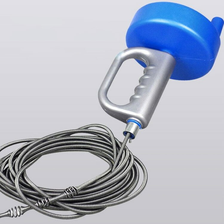 パイプクリーナー 5m ワイヤーパイプクリーナー 回転式 パイプ疏通ツール キッチン 洗面所 お風呂 トイレ 台所 詰まりパイプ 改善 排水口 修理 排水管 つまり 解消 水回り 手動式 パイプクリーナー 2