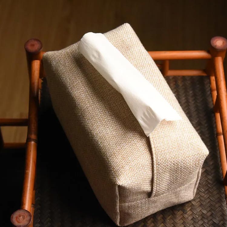 ティッシュケース リネン ボックスティッシュケース ティッシュカバー 綿麻 ナチュラル ティッシュ収納 送料無料 ティッシュ ケース 折り畳み 車 寝室 リビング キッチン 洗面台 無地 花柄 チェック柄 おしゃれ かわいい 北欧 和風 [3]