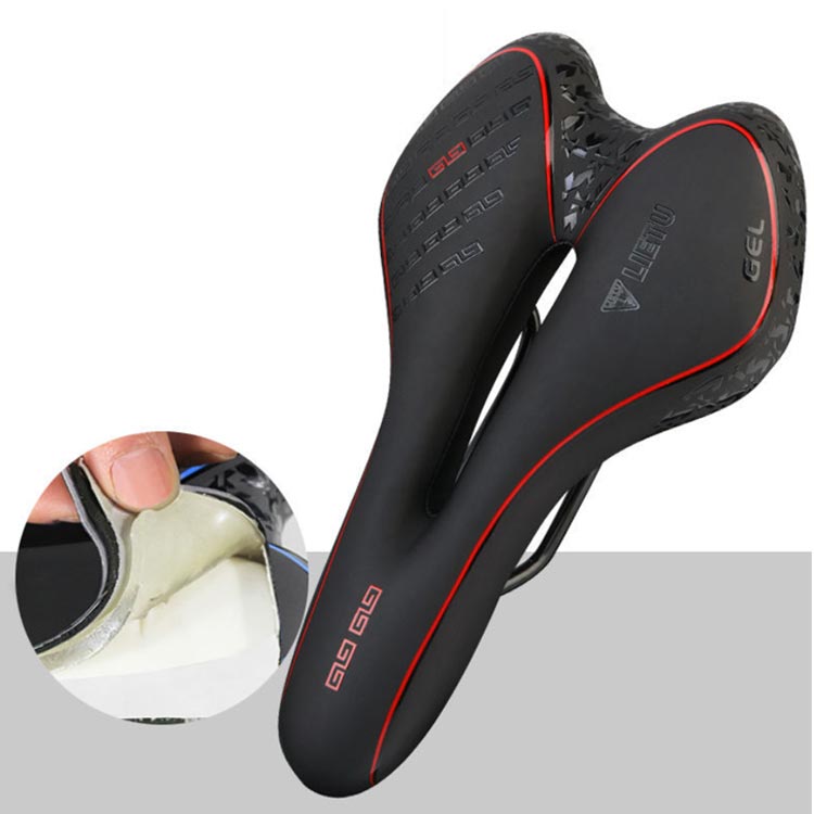 自転車サドル シリコンサドル 低反発 痛くない 柔らかい 肉厚 クッション 衝撃吸収 穴開き 通気性 防水 バイクサドル 自転車サドル交換 自転車用サドル マウンテンバイク クロスバイク ロードバイク ママチャリ おしゃれ