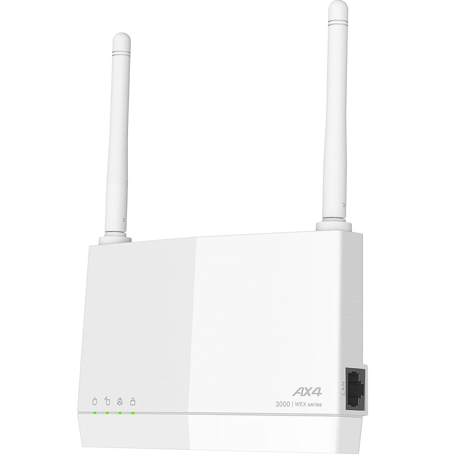 バッファロー WiFi 無線LAN 中継機 Wi-Fi 6 11ax AX3000 2401573Mbps WPS ワイドバンド メッシュ EasyMesh コンセント直挿し据え置き 外付けアンテナ 日本メーカー エコパッケージ WEX-3000AX4EAN