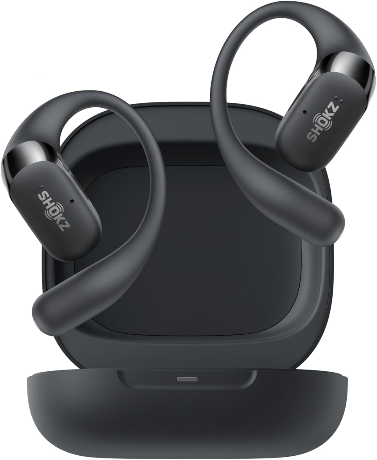 【送料無料】Shokz (ショックス) OpenFit 2 オープンイヤーヘッドホン 完全ワイヤレスイヤホン Bluetooth5.4 耳を塞がない 自動ペアリング マイク付き 充電ケース付き 左右分離型 9.4g超軽量 合計48時間再生 スポーツイヤホン IP55防水性 色：グレー、サイズ：プレミアム