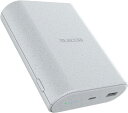 エレコム モバイルバッテリー 9000mAh 45W ナトリウムイオン電池 USB PD対応 2ポート Type-C USB-A PPS対応 ライトグレー DE-C55L-9000LGY