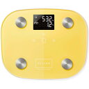 エレコム(ELECOM) 体重計 体組成計 バックライト付き 体重 BMI 体脂肪率 基礎代謝 目標体重設定機能付き 100g単位測定 エクリア イエロー HC...
