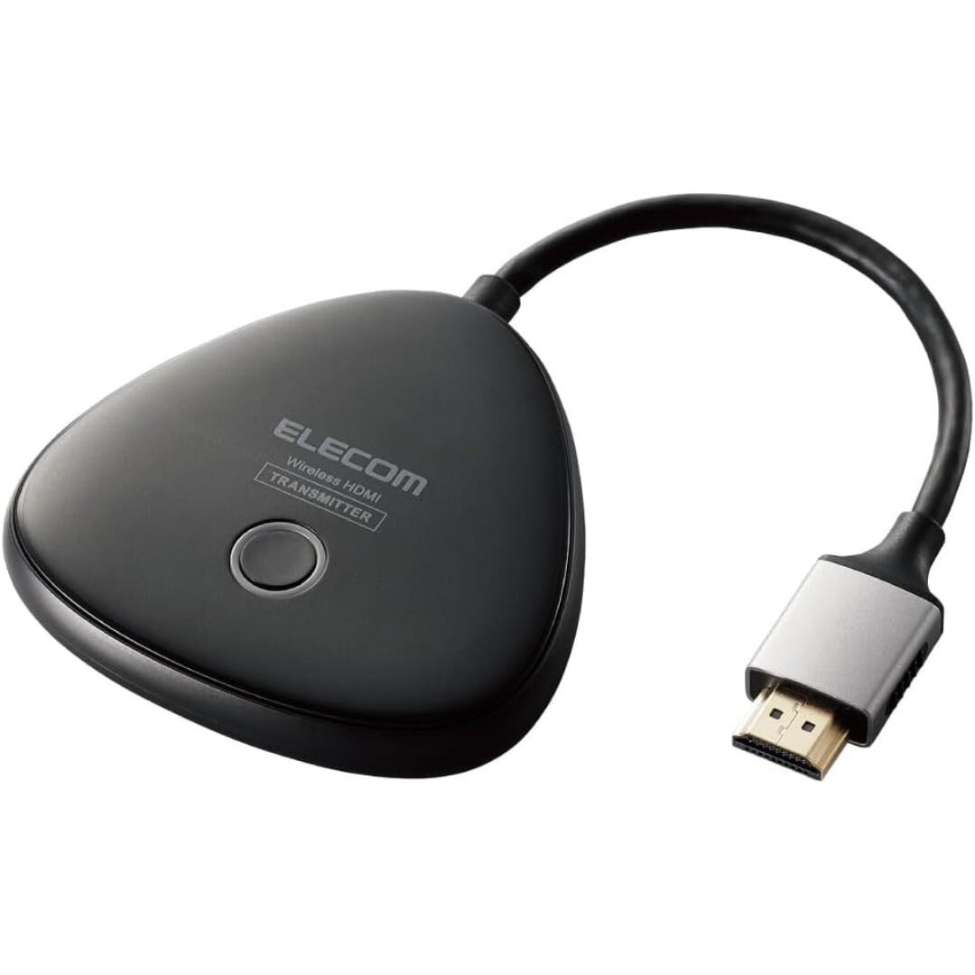 エレコム ワイヤレスhdmi 送信機 エクステンダー 無線 4K(3840×2160)30Hz トランスミッター 最大伝送距離:15m サビや劣化に強い金メッキ加工 DH-WLTXHM1BK