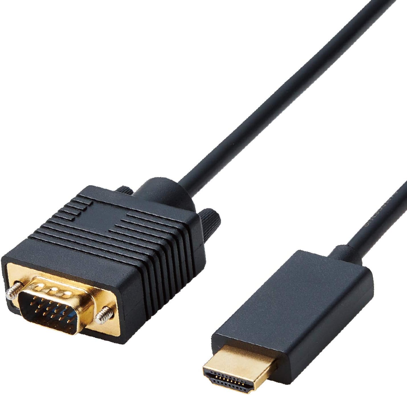 エレコム(ELECOM) 変換ケーブル HDMI VGA 1.0m ブラック CAC-HDMIVGA10BK