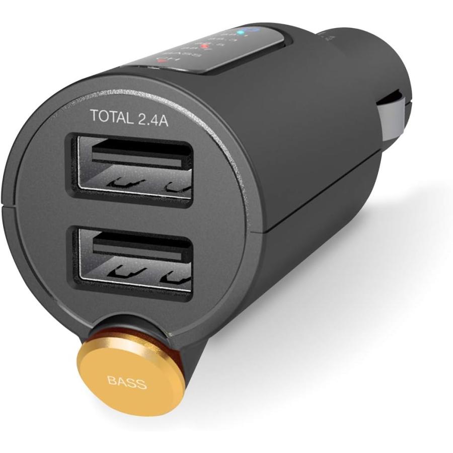 쥳 FMȥ󥹥ߥå ֤ǲ Bluetooth USB2ݡ 2.4A 㲻 ֥å LAT-FMBTB03BK