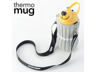 thermo mug サーモマグ 【限定品】【在庫限定】アニマルボトル ニット グレー 5155NT7A-GRY