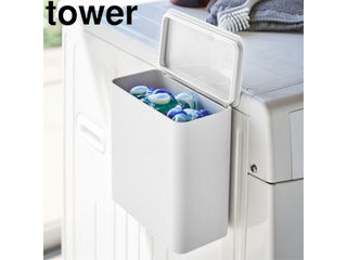 yamazaki tower YAMAZAKI 山崎実業 マグネット洗濯洗剤ボールストッカー　タワー　ホワイト tower tower-r