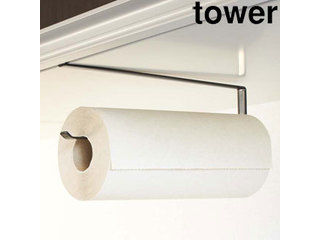 yamazaki　tower YAMAZAKI 山崎実業 tower タワー 戸棚下キッチンペーパーホルダー ブラック (7116) to..