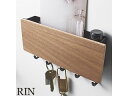 YAMAZAKI 山崎実業 【RIN/リン】ホルダー付きマグネットキーフック ブラウン (2729)