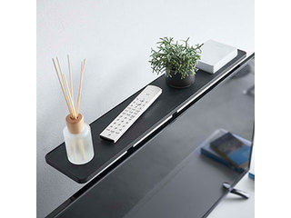 YAMAZAKI 山崎実業 テレビ上&裏ラック スマート ワイド ブラック