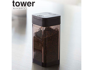 yamazaki tower YAMAZAKI 山崎実業 スパイスボトル タワー L ブラック tower-k