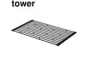 yamazaki tower YAMAZAKI 山崎実業 tower タワー 折り畳み水切りラック S ブラック (7838) tower-k