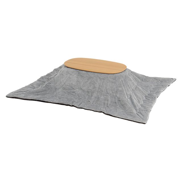 萩原 ハギハラ こたつ ナチュラル＋うす掛け布団(グレー) 2点セット カルミナ950NA+ビケ950GY メーカー直送 同梱不可 カード決済のみ対応 沖縄・北海道・離島お届け並びに時間指定不可