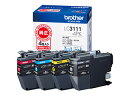 brother ブラザー 純正 インクカートリッジ お徳用4色パック LC3111-4PK