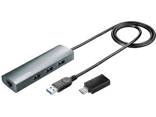 I・O DATA アイ・オー・データ USBハブ搭載ギガビットLANアダプター(変換アダプター付き) US3-HB3ETG2/C