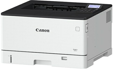 商品説明高い生産性をコンパクトな本体に。基本性能をおさえた片面エントリーモデル。■片面30ページ／分の高速プリント　高速プリントにより作業効率の向上に貢献します。■帳票印刷モードで生産性を向上　振り込み用紙などの細長い印刷をスピーディに行います。少量高速モードと大量印刷に適した一定速度モードの使い分けで帳票類の業務効率化に貢献します。■幅484mmの省スペース設計　A3プリンターでありながらカウンターにも置ける省スペース設計。デスクサイドやフロアトップでも使いやすい高さに設計できます。■2系統LANにより社内環境を活用　セキュリティーを確保した無線LANと有線LANで共用可能。ネットワーク環境を大きく変更せずに導入できます。■多様な働き方をサポートする「ユニバーサルプリント」に対応　プリンタードライバー不要。クラウド経由でオフィス以外からのセキュアな印刷が可能で、多様なワークスタイルに対応します。■強化されたセキュリティー　外部ネットワークからの脅威、情報漏洩、データの安全性に対する国際基準のセキュリティー機能を装備しています。商品詳細プリント方式半導体レーザー＋乾式電子写真方式トナー定着方式オンデマンド定着方式ファーストプリント：A46.3秒プリント速度[モノクロ] A4：30枚/分、A3：15枚/分 [両面印刷] -動作モードページ記述言語:CARPS2最大プリント解像度2400dpi相当給紙容量（64g/m2）[標準] カセット：250枚×1段、手差しトレイ：100枚 [オプション給紙（別売り）] 590枚×3段まで増設可能排紙容量（64g/m2）フェイスダウン：250枚、フェイスアップ：50枚用紙サイズ給紙カセット：最大A3/リーガル/レター/レジャー/エグゼクティブ/ユーザー定義サイズ（幅：85.0〜297.0mm × 長さ：148.0〜431.8mm）　手差しトレイ：最大A3/リーガル/レター/レジャー/エグゼクティブ/ユーザー定義サイズ（幅：76.2〜312.0mm × 長さ：127.0〜1,200.0mm）有効印字領域（右記範囲を除く）上下左右5mm（封筒10mm）用紙種類■手差し 薄紙、普通紙、再生紙、厚紙、色紙、ラベル用紙、封筒、はがき、レターヘッド 質量：60〜199g/m2 ■標準カセット 薄紙、普通紙、再生紙、厚紙、色紙、レターヘッド 質量：60〜120g/m2インターフェイス（USB/ネットワーク/拡張スロット）USB2.0 Hi-Speed x1、USB2.0 Host x2、1000Base-T/100Base-TX/10Base-T（IEEE 802.3準拠）、IEEE 802.11b/g/n（2,412〜2,472MHz）消費電力（最大/動作時平均/最小）最大：1,380W 動作時平均：約650W 最小：1.2W本体寸法 W×D×H/本体重量（カートリッジを除く）484×458×297mm/約20.8Kg電源AC100V、15A、50/60Hz無償保証期間6ヶ月（引取修理）本体標準同梱物LBP411本体、トナーカートリッジ062スターター、ユーザーソフトウエアCD-ROM（プリンタードライバー）、設置ガイド「はじめにお読みください」、「保証登録のお願い」、コールセンターシール、電源コード（アース線付き）4961C007 類似商品はこちらCANON キヤノン カラーレーザービームプリ19,800円CANON キヤノン A3カラーレーザービーム87,028円CANON キヤノン A4モノクロレーザービー34,100円CANON キヤノン A4モノクロレーザービー66,751円CANON キヤノン A4モノクロレーザービー11,211円