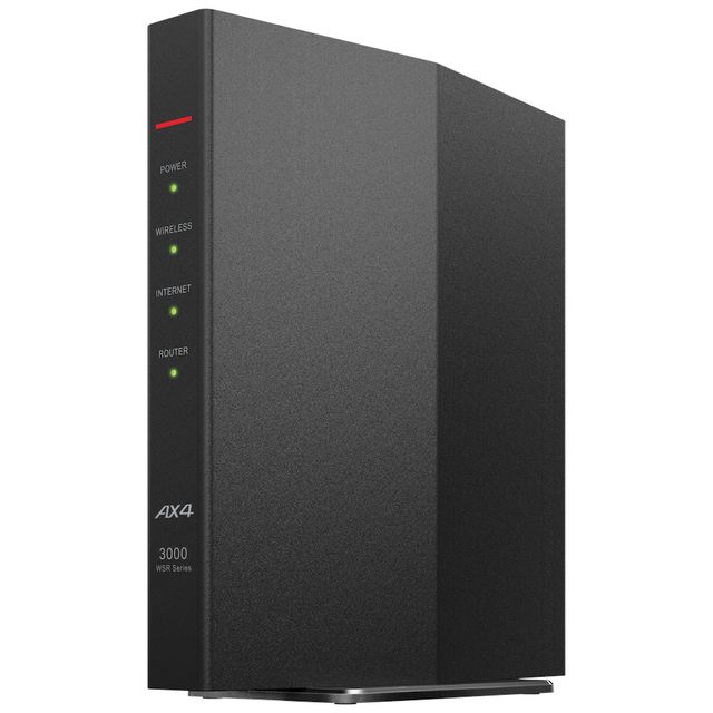 BUFFALO バッファロー Wi-Fi6（11ax）対応無線LANルーター 2401 573Mbps Ipv6 WSR-3000AX4P/DBK ブラック 単品購入のみ可（同一商品であれば複数購入可）クレジットカード決済 代金引換決済のみ