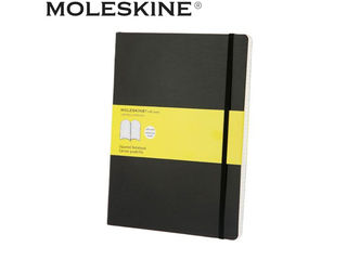 MOLESKINE モレスキン クラシックノートブック ソフトカバー XL 方眼 ブラック QP622