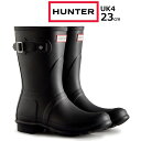 HUNTER ハンター 【レディース】 オリジナル ショート レイン ブーツ 【ネイビー】【UK4/23cm】 WFS1000RMA-NVY