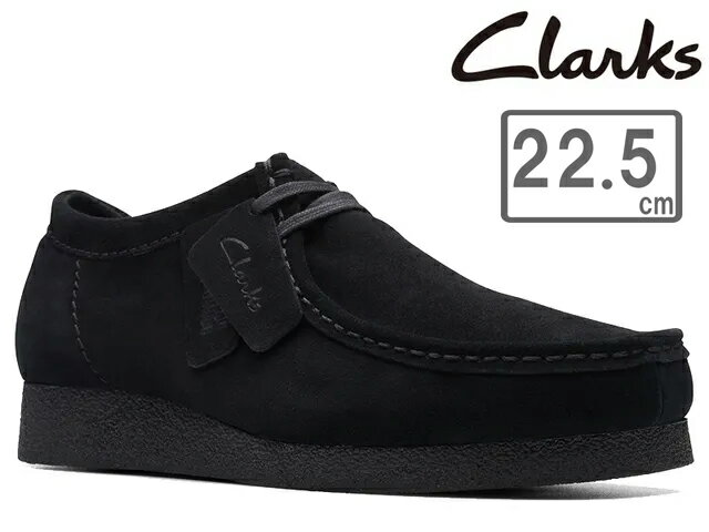 クラークス clarks 【ユニセックス】ワラビー EVO ウォータープルーフ 【ブラックスウェード】【UK4.5/..