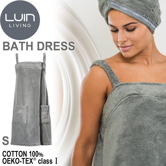 LuinLiving ルインリビング バスドレス スパドレス バスタオル Sサイズ グレー DRSS-GR ※パッケージ・ロゴデザイン等が変更になる場合がありま...