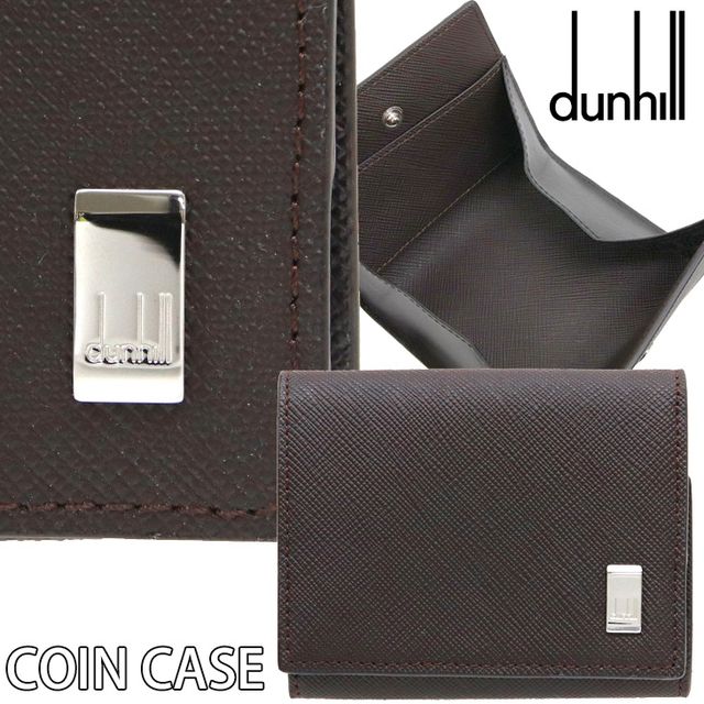 ダンヒル Dunhill ダンヒル メンズ コインケース Plain ブラック コイン 小銭 カード BOX付 22R2P13PS201R