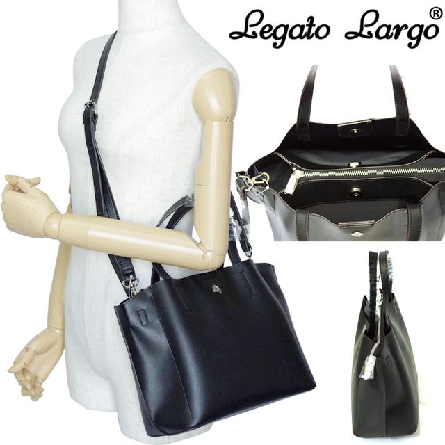 Legato Largo 쥬ȥ르 2WAYȡȥХå ֥å 뤤Ф  ܥǥPU LH-P0002Z BKB