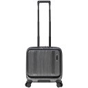 BERMAS バーマス インターシティ フロントオープン スクエア 4輪 33L 39cm 【ブラックヘアライン】 60523