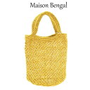 メゾン ベンガル / MAISON BENGAL ジュート スモールバッグ イエロー かごバッグ ハンドバッグ 小さめ バッグ JMBS-1