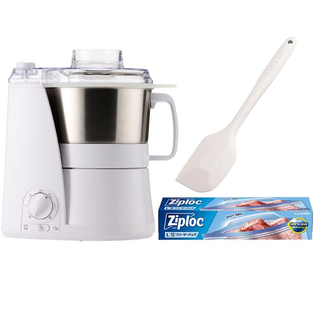 【2024年9月19日発売予定】 YAMAMOTO 山本電気 YE-MM24A-WH マルチスピードミキサー マスターカットプラス+ジップロックバッグL+ヘラセ...