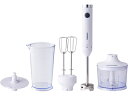 Cuisinart クイジナート HB-704WJ スリム&ライト マルチハンドブレンダー おろしディスク付 スリムで軽く、圧倒的な使いやすさ 1台6役。「つぶす」「混ぜる」「泡立てる」「かき混ぜる」「刻む・ミンチ」「おろす」
