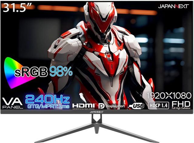 JAPANNEXT ����ѥ�ͥ����� �ե�HD�б�31.5�������ߥ󥰥�˥���(VA/DP/HDMIx2) JN-V315G240FHDR ñ�ʹ����Τ߲ġ�Ʊ�쾦�ʤǤ����ʣ�������ġ� ���쥸�åȥ����� ��������ѤΤ�
