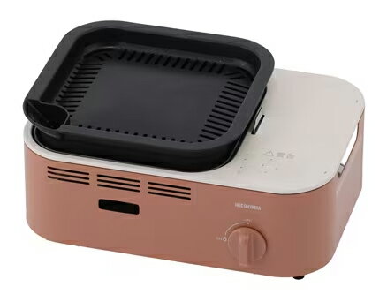IRIS OHYAMA アイリスオーヤマ 減煙焼肉カセットコンロ　IGC-GY1-T　テラコッタ